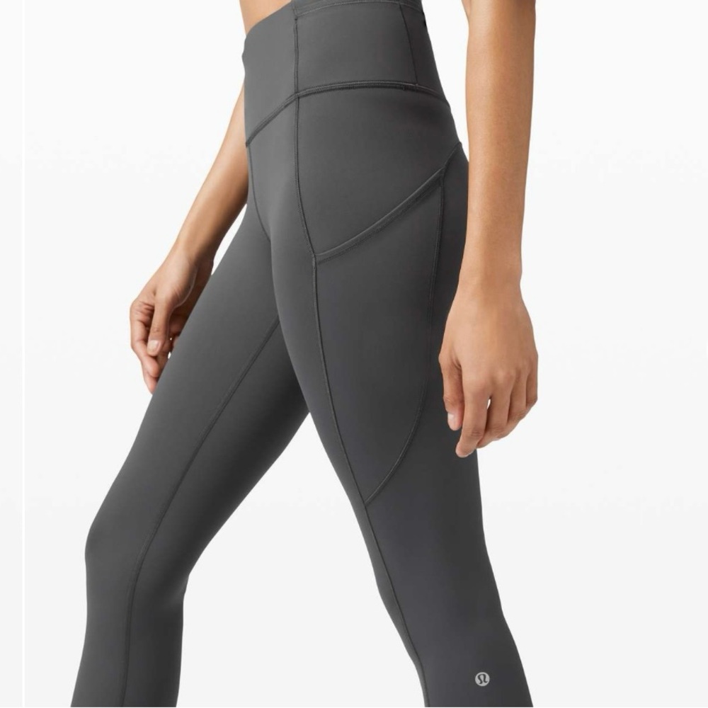 Lululemon Athletica Gray High-Waisted Leggings